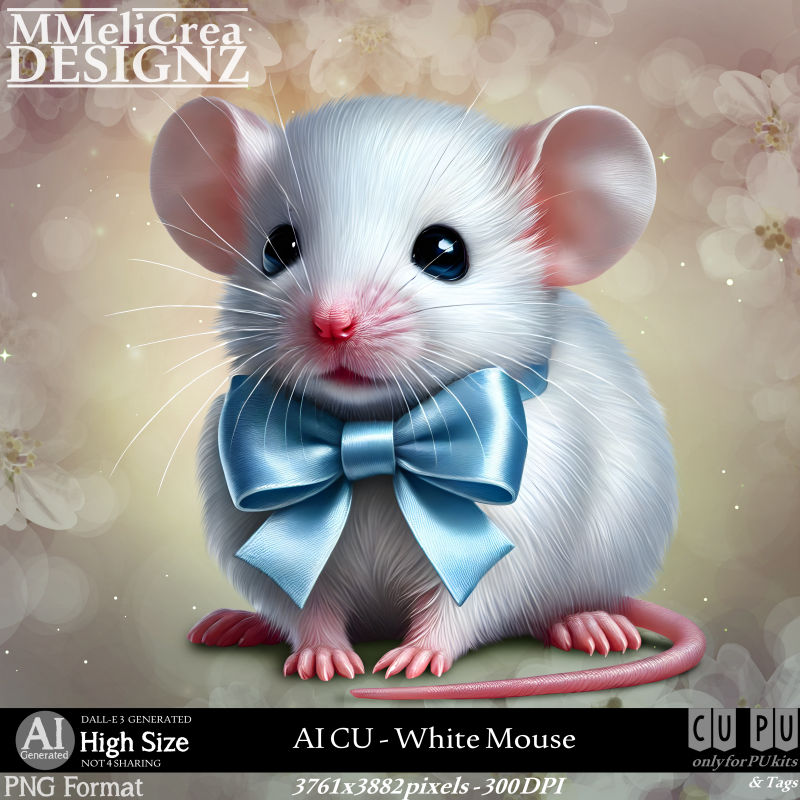 (image for) AI - CU White Mouse (CU4PU/PNG)